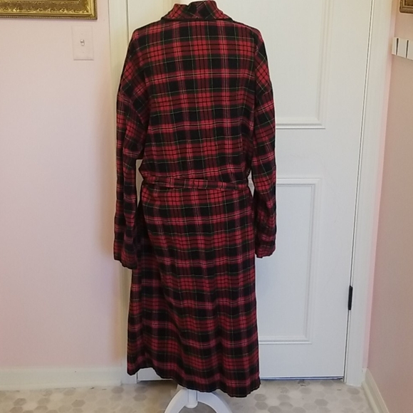 ralph lauren plaid robe
